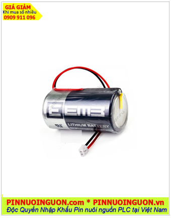 EEMB ER14250 (Dây zắc cắm); Pin nuôi nguồn EEMB ER14250 lithium 3.6v 1/2AA 1200mAh chính hãng 